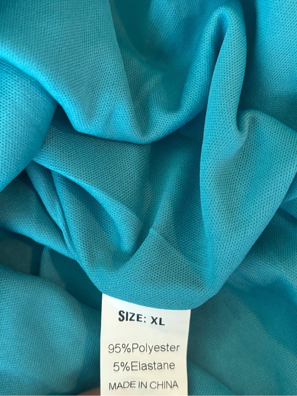 Teal Long-Sleeve Tie-Front Ruffle Mini Dress - Picture 5 of 5